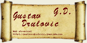 Gustav Drulović vizit kartica
